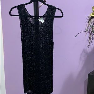 Willi Smith Collections Black Sequined L Blouse